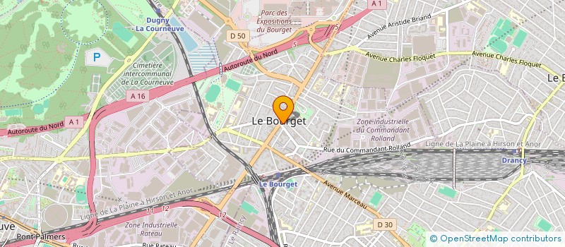 localisation de l'entreprise ETOILE DE FRANCE à LE BOURGET