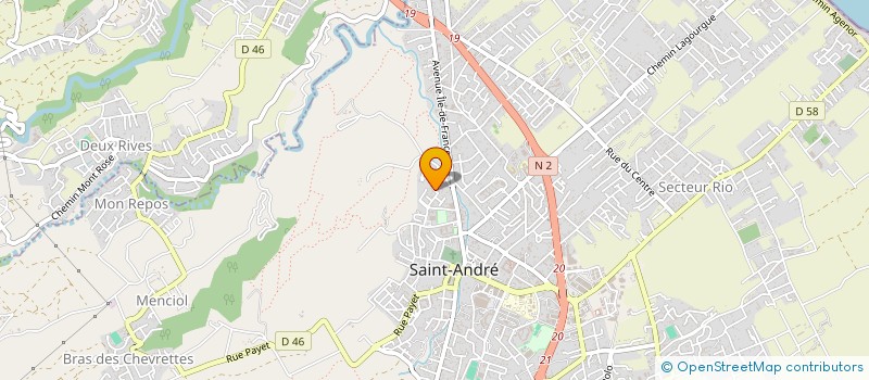 localisation de l'entreprise ETOILE DE L'EST  SAINT-ANDRE