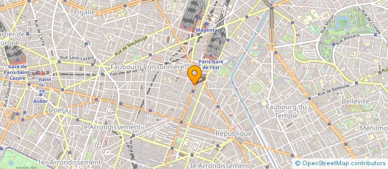 localisation de l'entreprise ETOILE DE L'EUROPE à PARIS