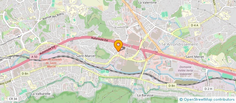 localisation de l'entreprise ETOILE DE LA VALENTINE à MARSEILLE