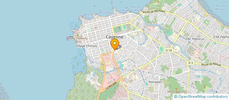 localisation de l'entreprise ETOILE DE LUMIERES  CAYENNE