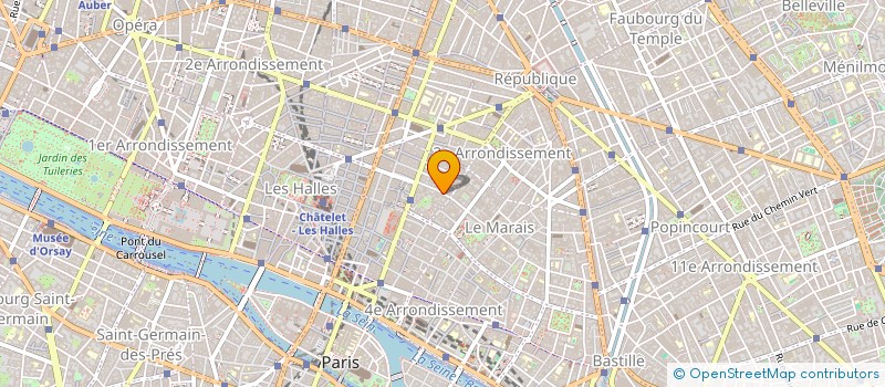 localisation de l'entreprise ETOILE DE MARAIS à PARIS