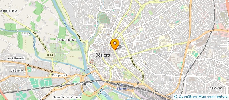 localisation de l'entreprise ETOILE DE MER  BEZIERS