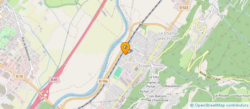 localisation de l'entreprise ETOILE DE MER  FROGES