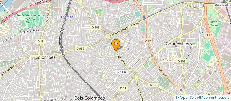 localisation de l'entreprise ETOILE DE SOLIDARITE à BOIS-COLOMBES