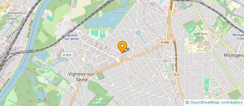 localisation de l'entreprise ETOILE DE VIGNEUX  VIGNEUX-SUR-SEINE