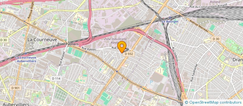 localisation de l'entreprise ETOILE DECO à LA COURNEUVE