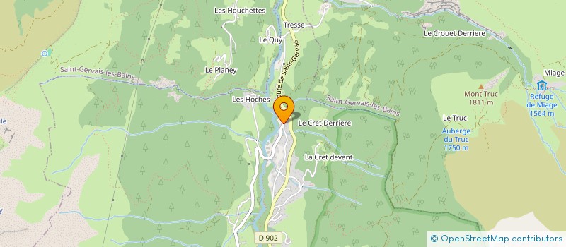 localisation de l'entreprise ETOILE DES NEIGES  LES CONTAMINES-MONTJOIE