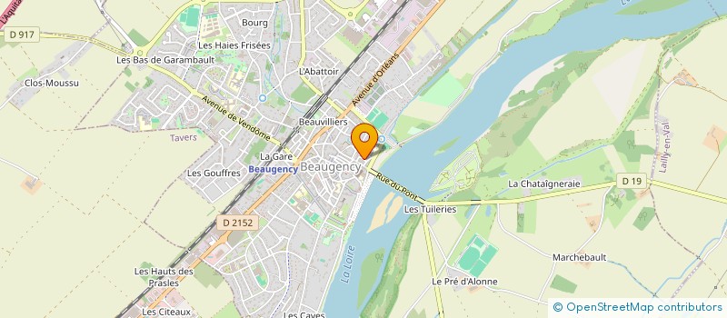 localisation de l'entreprise ETOILE DES SABLES  BEAUGENCY