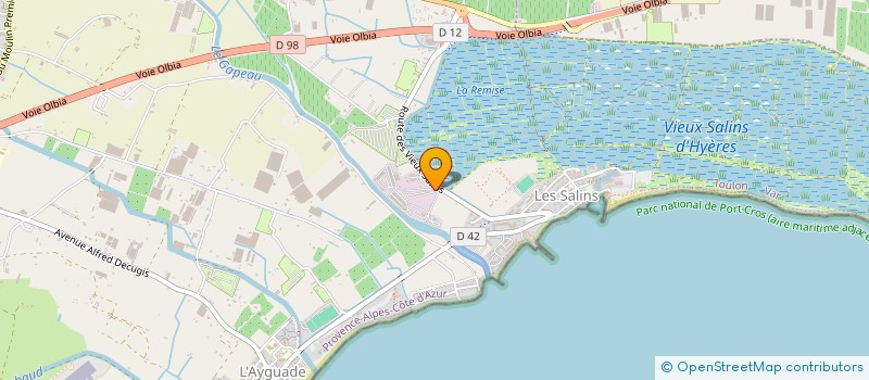 localisation de l'entreprise ETOILE DES SALINS à HYERES