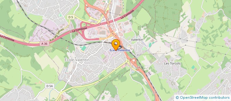 localisation de l'entreprise ETOILE DISTRIBUTION  ECOLE-VALENTIN