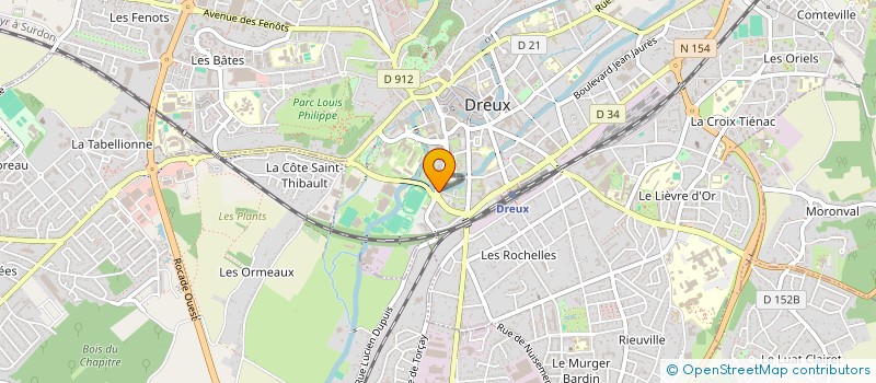 localisation de l'entreprise ETOILE DREUX ATHLETIC CLUB à DREUX