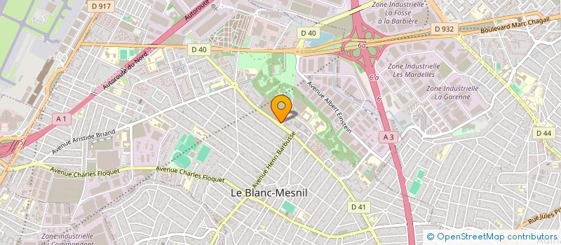 localisation de l'entreprise ETOILE DU BATIMENT à LE BLANC-MESNIL