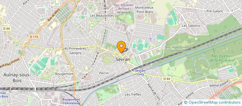 localisation de l'entreprise ETOILE DU CANAL à SEVRAN