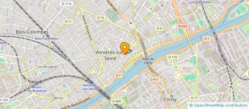 localisation de l'entreprise ETOILE DU MATIN  ASNIERES-SUR-SEINE