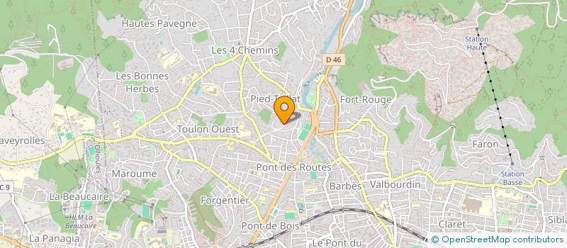 localisation de l'entreprise ETOILE DU MATIN  TOULON