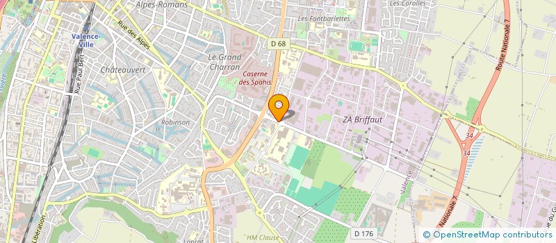 localisation de l'entreprise ETOILE DU RHONE à VALENCE