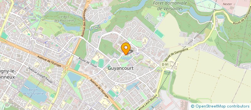 localisation de l'entreprise ETOILE DU SUD  GUYANCOURT