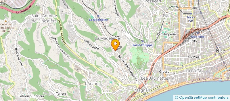 localisation de l'entreprise ETOILE DU SUD à NICE