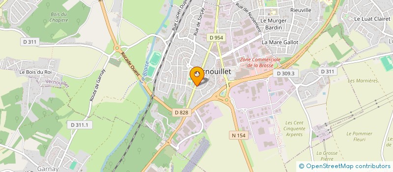 localisation de l'entreprise ETOILE ELEC à VERNOUILLET