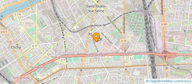 localisation de l'entreprise ETOILE ELECTRICITE à SAINT-OUEN-SUR-SEINE