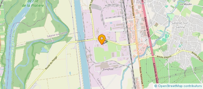 localisation de l'entreprise ETOILE ENERGETIQUE DIAGNOSTICS à SALAISE-SUR-SANNE