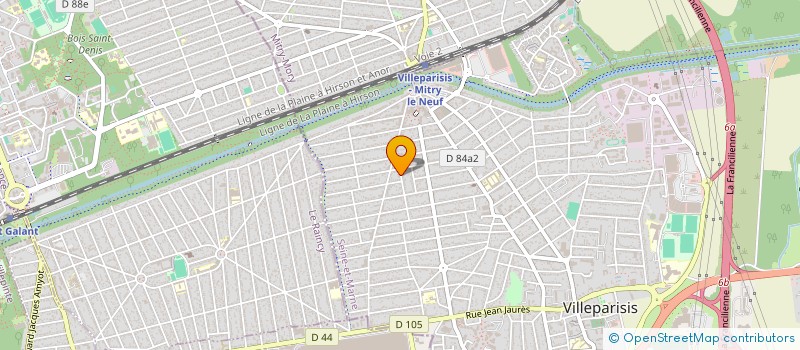 localisation de l'entreprise ETOILE ET LUNE  VILLEPARISIS