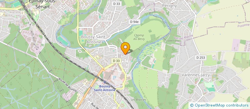 localisation de l'entreprise ETOILE ETANCHEITE  BOUSSY-SAINT-ANTOINE