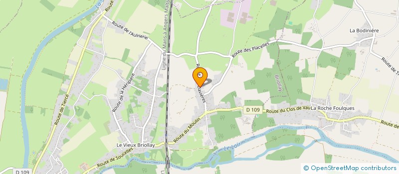 localisation de l'entreprise ETOILE FILANTE PRODUCTION  BRIOLLAY