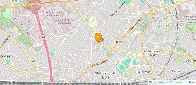 localisation de l'entreprise ETOILE FLEURIE à AULNAY-SOUS-BOIS