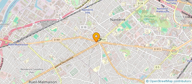 localisation de l'entreprise ETOILE FM  NANTERRE