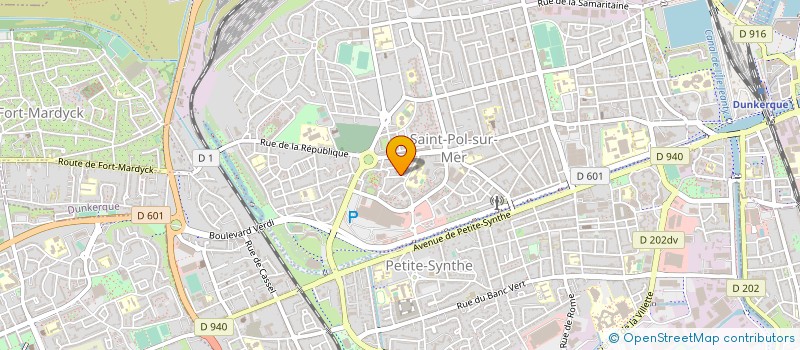 localisation de l'entreprise ETOILE GYMNIQUE ST POLOISE à DUNKERQUE