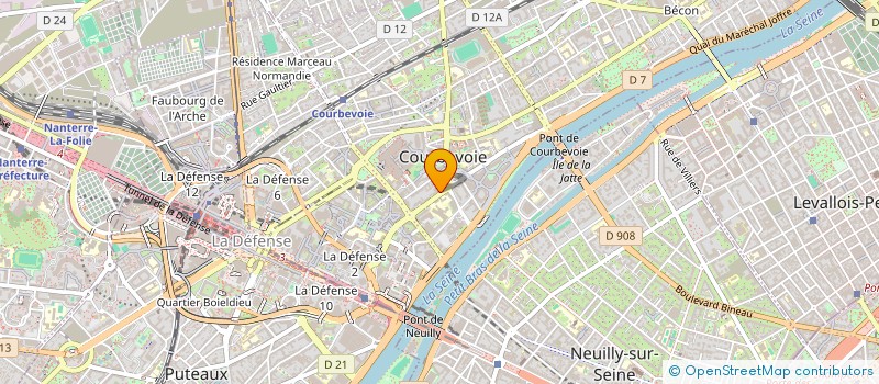 localisation de l'entreprise ETOILE INTERACTIVE  COURBEVOIE