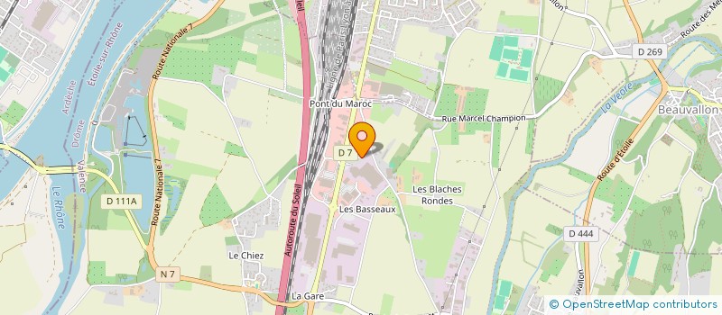 localisation de l'entreprise ETOILE MANUTENTION à ETOILE-SUR-RHONE