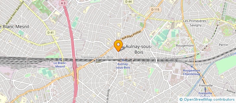 localisation de l'entreprise ETOILE MULTI SERVICES à AULNAY-SOUS-BOIS