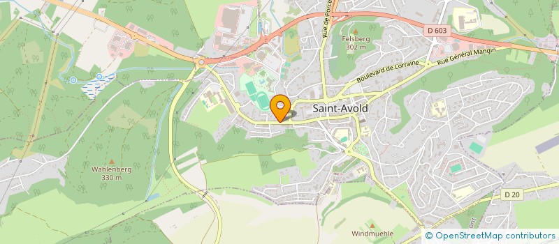 localisation de l'entreprise ETOILE NABORIENNE SAINT AVOLD  SAINT-AVOLD