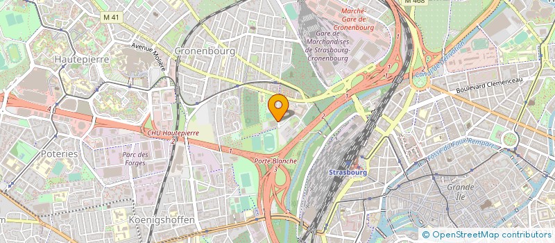 localisation de l'entreprise ETOILE NOIRE à STRASBOURG