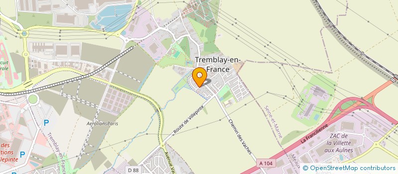 localisation de l'entreprise ETOILE PAIE ET RH à TREMBLAY-EN-FRANCE
