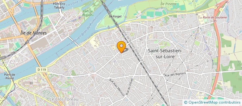 localisation de l'entreprise ETOILE PASTEUR à SAINT-SEBASTIEN-SUR-LOIRE