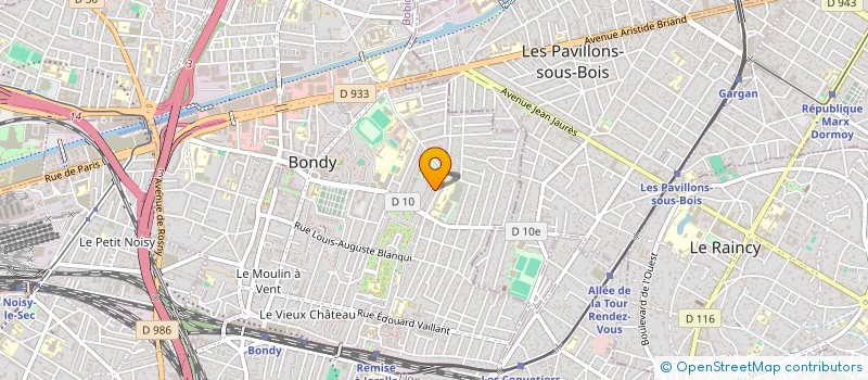 localisation de l'entreprise ETOILE  PRO  BONDY