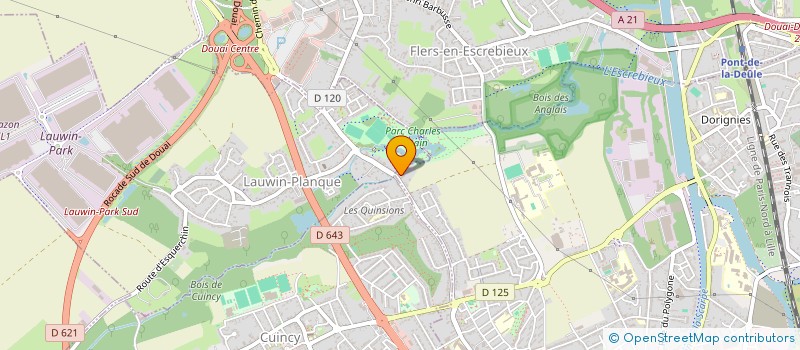 localisation de l'entreprise ETOILE RELAX  DOUAI