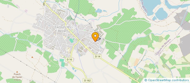 localisation de l'entreprise ETOILE SPORT CAZOULINE RUGBY XI  CAZOULS-LES-BEZIERS