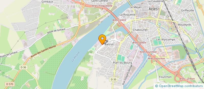 localisation de l'entreprise ETOILE SPORTIVE ARLESIENNE à ARLES