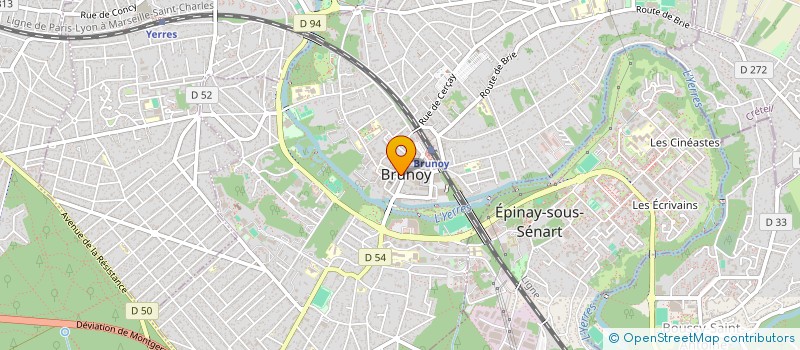 localisation de l'entreprise ETOILE SPORTIVE BRUNOYENNE DE HAND BALL  BRUNOY