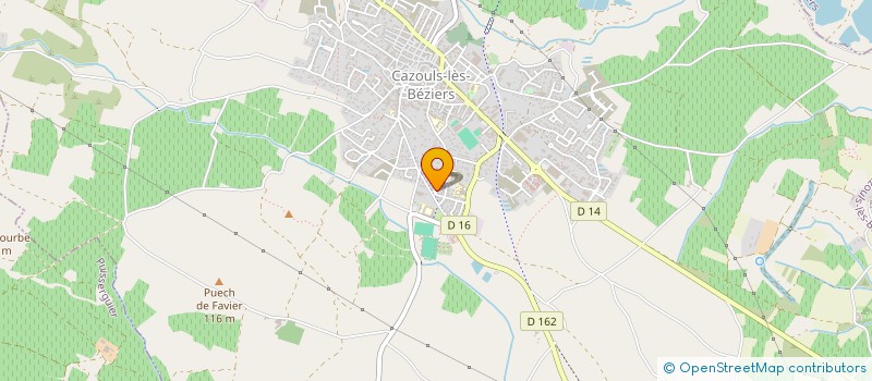 localisation de l'entreprise ETOILE SPORTIVE CAZOULINE LES VIELLES SOUCHES  CAZOULS-LES-BEZIERS