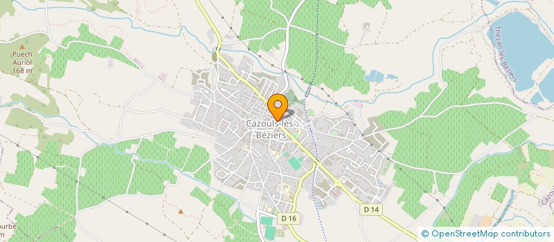 localisation de l'entreprise ETOILE SPORTIVE CAZOULS MARAUSSAN MAUREILHAN  CAZOULS-LES-BEZIERS