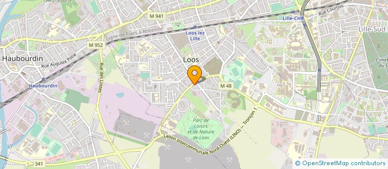 localisation de l'entreprise ETOILE SPORTIVE D ENNEQUIN LOOS  LOOS