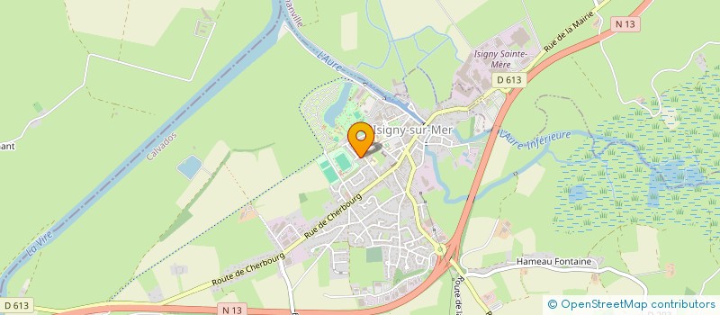 localisation de l'entreprise ETOILE SPORTIVE D ISIGNY  ISIGNY-SUR-MER