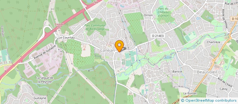 localisation de l'entreprise ETOILE SPORTIVE DE CANEJAN à CANEJAN