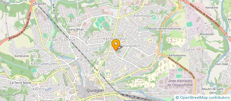 localisation de l'entreprise ETOILE SPORTIVE DE LA TRINITE à QUIMPER